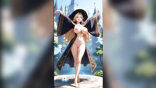 Sorcerer cuties dance in a castle (Ai animation)