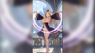 Sorcerer cuties dance in a castle (Ai animation)