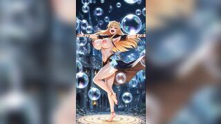 Sorcerer cuties dance in a castle (Ai animation)