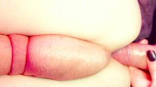 Femboy princess missionary anal pounding with a unfathomable creampie ending