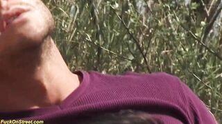 Her 1st-time coarse anal-act of love outdoor