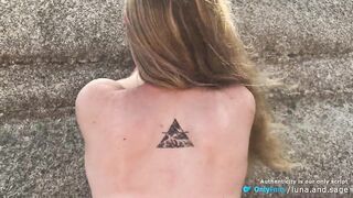 Intensive Outdoor Sex On The Rocks - Ribald Hair, Wind and Squirting