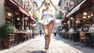 A walk with Rumi. That babe plays with her vagina