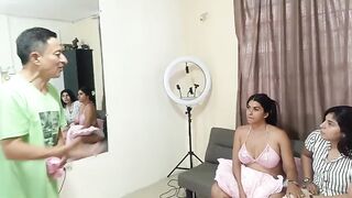 Fortunate obscene grandpapa bangs his 2 gorgeous large-titted, large-assed stepdaughters - FMM THREESOME