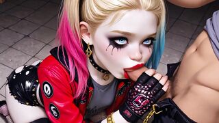 Yoghurt Party Vol. 1: Psycho Harley & Classic Lara POV (Deepthroat, Facial, AI Animation)