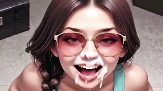 Yoghurt Party Vol. 1: Psycho Harley & Classic Lara POV (Deepthroat, Facial, AI Animation)