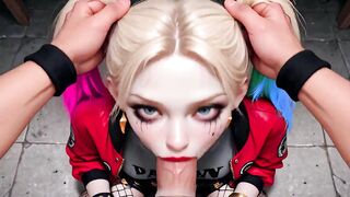 Yoghurt Party Vol. 1: Psycho Harley & Classic Lara POV (Deepthroat, Facial, AI Animation)