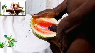 Hunk masturbation porn using lovely watermelon as a moist snatch. I screwed & enjoyed whilst watching female sexy snatch untill I got cum