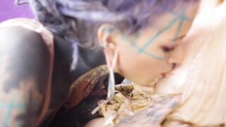 Shy Goth Hotty Teen Tries 1st Anal with Tattooed Beauty Wench