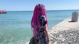 I Met Nerdy, Shy Angel at the Public Beach and Turned Her Into My Messy Resigned Anal Bitch. This babe Squirted All Over Her Face!!!