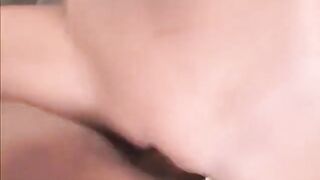 Slender Golden-haired Teen Rides Biggest Dong Until a Facial