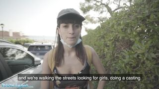Public Agent Spanish Chick Caomei Removes her Mask for Shlong