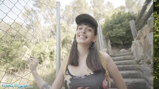 Public Agent Spanish Chick Caomei Removes her Mask for Shlong