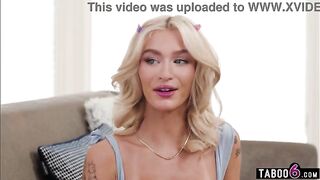1st time visit of his teen GF rencounter his open minded nudist stepmom