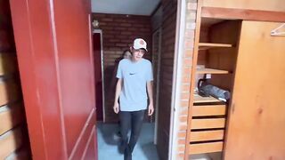 My sexy neighbour was alone outside my abode, and I invited him in so I could screw him indeed precious. Homemade sex.