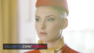 Hawt sex in a intimate plane