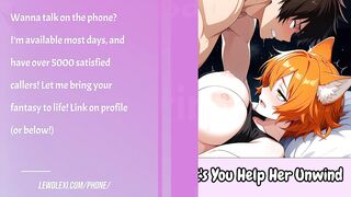 Tomboy Wolf Cutie Let's u aid her Unwind - Erotic Audio Roleplay
