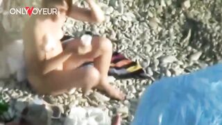 Beach Voyeur. Hardcore group sex in a beach swingers camp