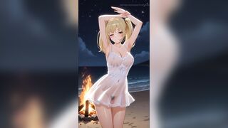 Campfire Girl by the Beach - Seductive Electric Guitar instrumental music episode for relaxing or background music