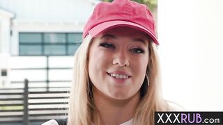 Hawt chick River Lynn massaged large dick and sucked it previous to hardcore snatch screwing