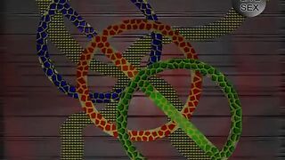 Golden-haired teen in hose gets banged from behind