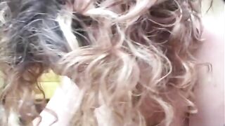 Curvy plumper sucks balls in 1st porn shoot