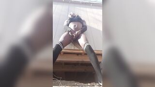 Some outside hawt time in the backyard