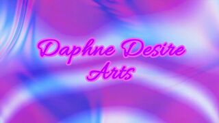 Daphne in a purple underware bangs her T-angel floozy butt with a large vibrator