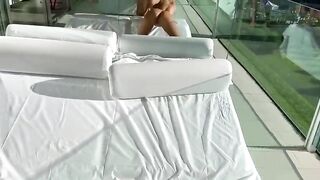 Monika Fox masturbates, sucks dong and gets banged in a hotel