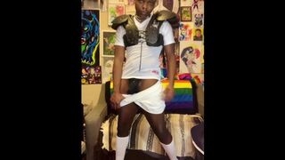 GRWM SFW Striptease Jockpussy Trans Taut End/Wide receiver takes a knee 4 football tutor sports