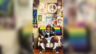 GRWM SFW Striptease Jockpussy Trans Taut End/Wide receiver takes a knee 4 football tutor sports