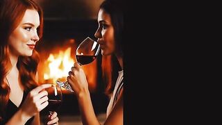 Those angels wanna kiss every other - AI generated