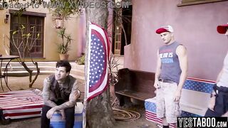 Virgin blameless teen gets group-fucked at a family barbecue by her lustful relatives