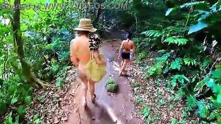 Am I gonna screw this chick doggy-style in the woods???? Real uncut amateur clip.