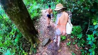 Am I gonna screw this chick doggy-style in the woods???? Real uncut amateur clip.