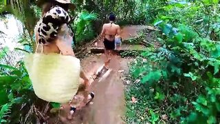 Am I gonna screw this chick doggy-style in the woods???? Real uncut amateur clip.