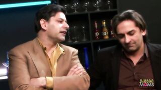 Josh and Greg are invited to the back room of a disrobe club. When they come into, four glamorous strippers are all over 'em! But they are not just taking their raiment off. They are going down on 'em!