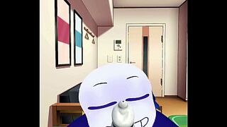 Homo sans peenar giving a kiss