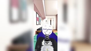 Homo sans peenar giving a kiss