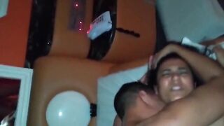 Married woman having unprotected sex with her spouse's allies, whilst this guy stayed home.