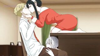 Hawt Family Three-some Sex: Fiona x Loid x Yor (Toon Sex)