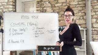 COWGIRL POSITION - Sex Tutorial with Miss Fox