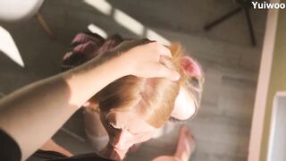 Caring StepDaughter gives her StepFather a rod massage and gets a Creampie in her constricted snatch