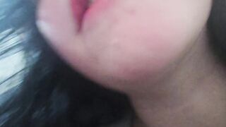 Gorgeous Large Titty Darksome Haired Girlfriend Gets Boobs Sucked And A Unfathomable Trickling Creampie