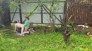 Anastasia Mistresse outdoor pegging dude russian amateur