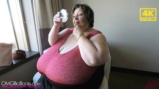 Saggy bazookas granny