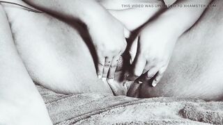 Rubbing my black snatch