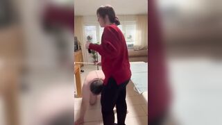 DomLadyMia-SlaveOfM Red welts for the whipped serf Part1