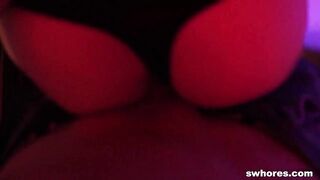 Masked up Floozy Bouncing on a Hard Dick