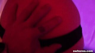 Masked up Floozy Bouncing on a Hard Dick